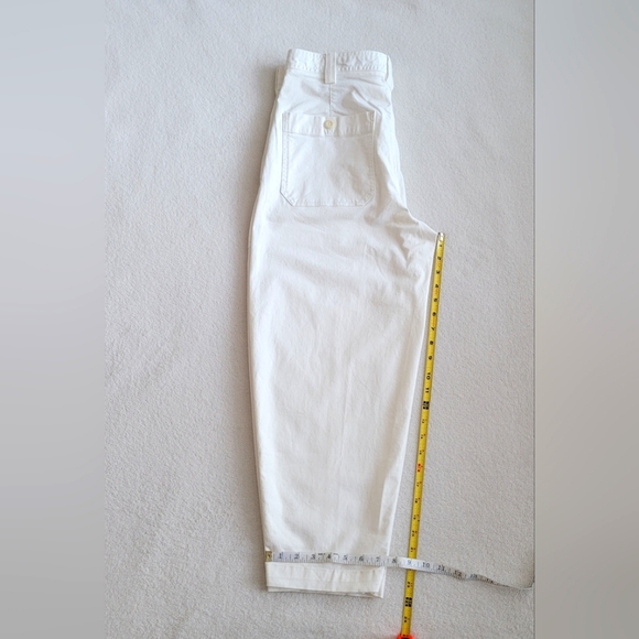 High Rise Big Pockets Utility Pants EUC Off-White 8 SHORT | Banana Republic - Picture 7 of 16
